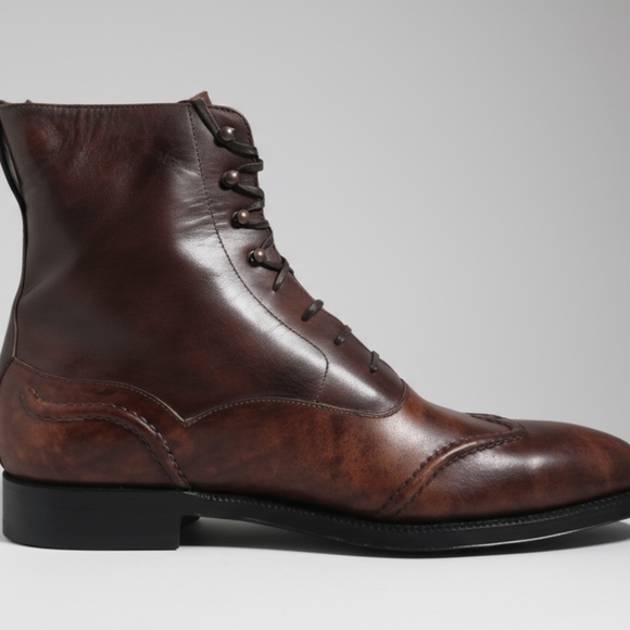 Maison Koly X Bonafe Kolyseum Boots Cordovan Museum Leather - Picture 4 of 5